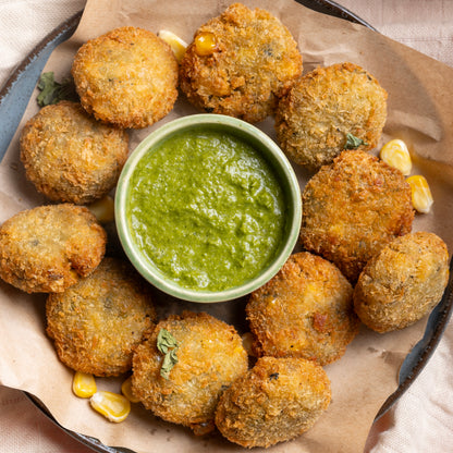 Corn Methi Tikki