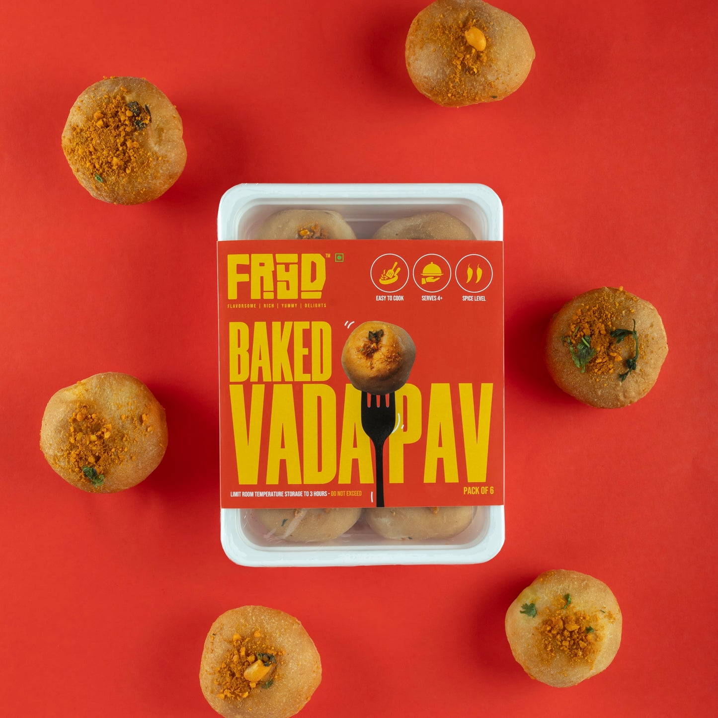 Baked Vada Pav (Jain)